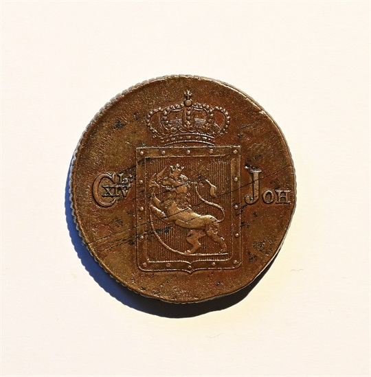 Norge 2 skilling 1831 kv. 1+