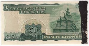 50 kroner 1966 X.0000000. Specimen. Kv.01