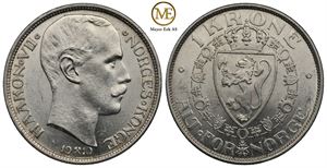 1 krone 1910 Haakon VII. Kv.0