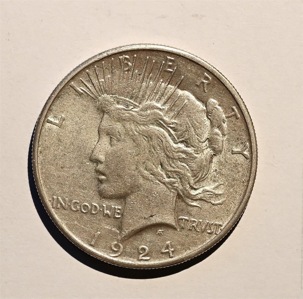 USA Peace dollar 1924 S kv. 1+