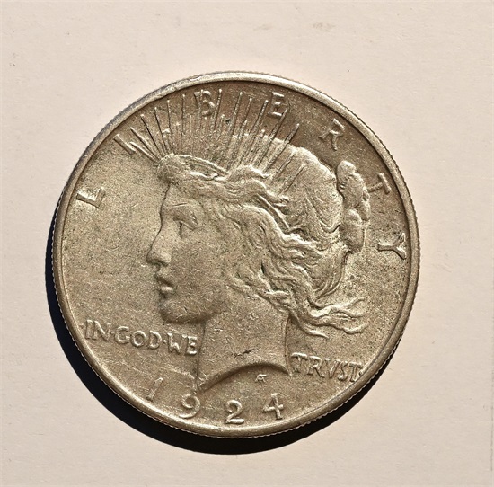 USA Peace dollar 1924 S kv. 1+