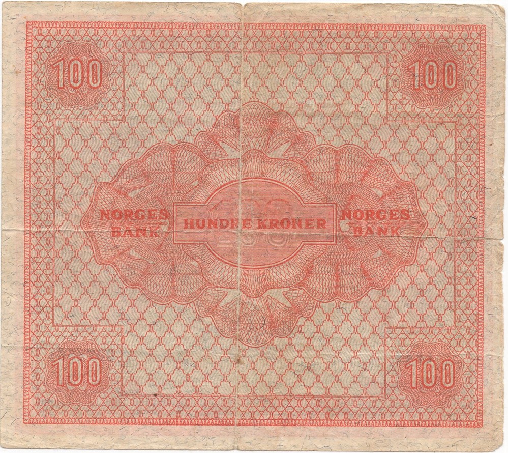 100 kroner 1949 C.0072861. Kv.1-