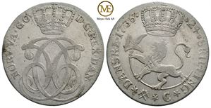 24 skilling 1736 Christian VI. Kv.1