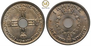 1 krone 1949 Haakon VII. Kv.0