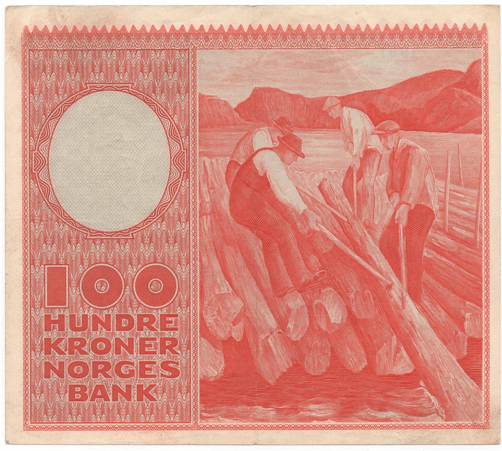 100 kroner 1951 B.3414577. Kv.1+