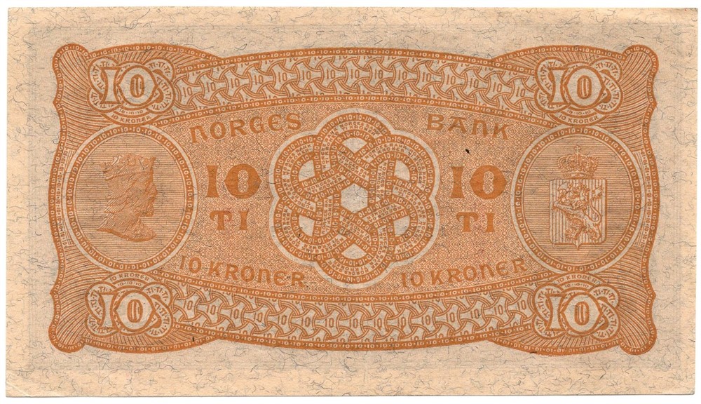 10 kroner 1935 U.05633965. Kv.01