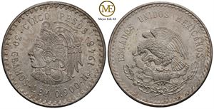 5 pesos 1948 Mexico Cuauhtenoe. Kv.0/01