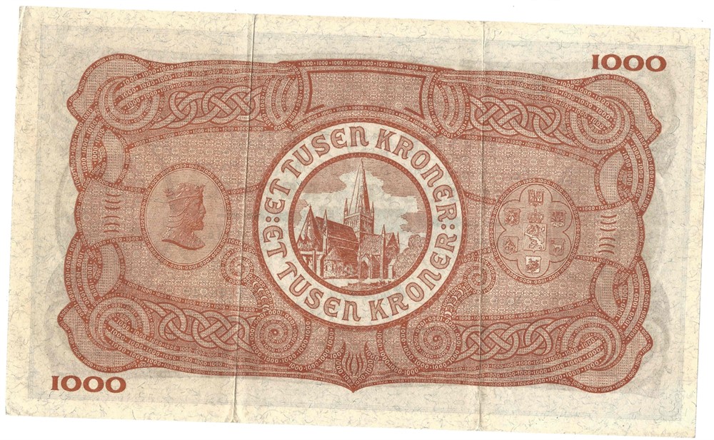 1000 kroner 1946 A.0448729. Kv.1+