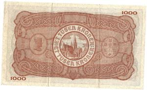 1000 kroner 1946 A.0448729. Kv.1+