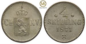 4 skilling 1871 Carl XV. Kv.0