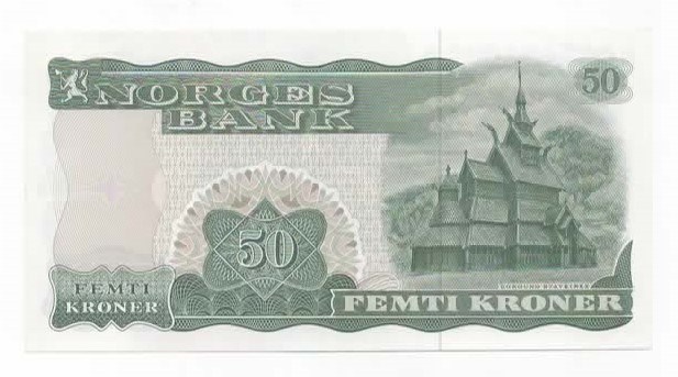 Norge 50 kroner 1976 H kv. 0/01
