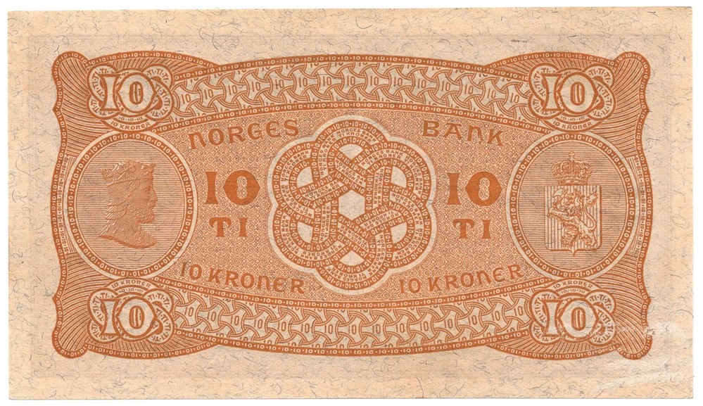 10 kroner 1939 Z.3277109. Kv.0