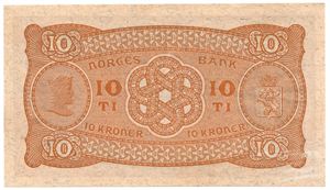 10 kroner 1939 Z.3277109. Kv.0