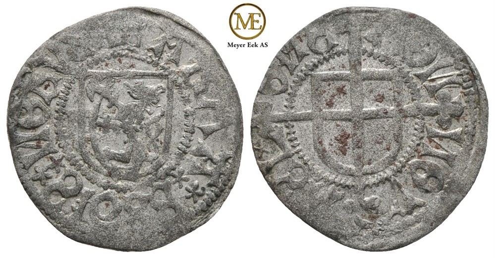 Dobbelhvid Hans Mule (1523-1524). U.år. RR. Kv.1+