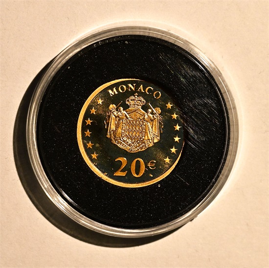 Monaco 20 euro 2002 kv. Proof