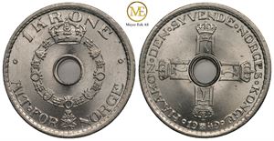 1 krone 1949 Haakon VII. Prakt eksemplar