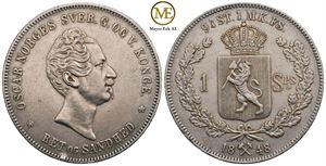 Speciedaler 1848 Oscar I. Kv.01