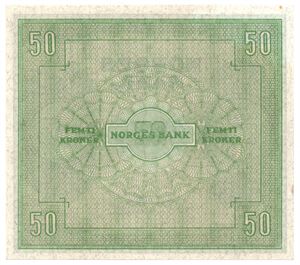 50 kroner 1949 B.4072088. Kv.0/01