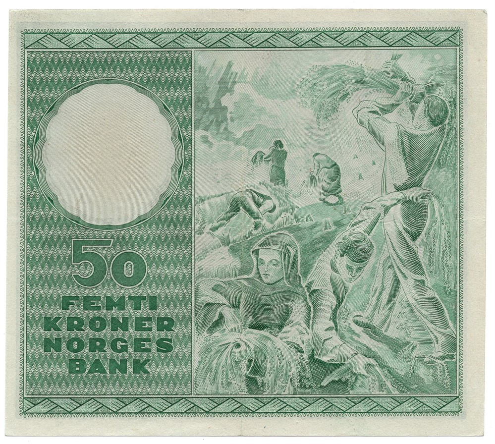 50 kroner 1952 A.8916178. Kv.1+/01
