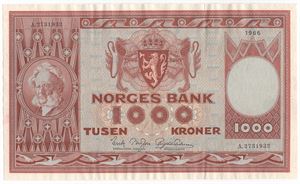 1000 kroner 1966 A.2731932. Kv.01