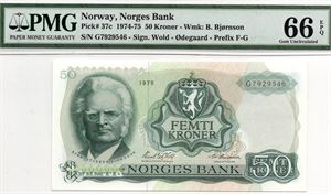 50 kroner 1975 G.7929546. 66 EPQ