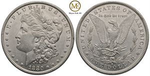 Morgan dollar 1880 o. Kv.01