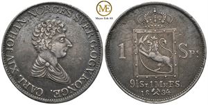 Speciedaler 1834 Carl XIV Johan. Kv. 1+