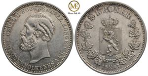 2 kroner 1893 Oscar II. Kv.01