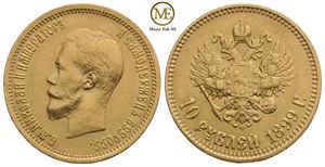 10 rubel 1899 Nikolai II. Kv.1+