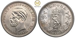 1 krone 1890 Oscar II. Kv.0