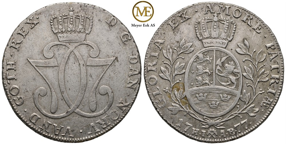 Speciedaler 1777 Christian VII. Kv.1+