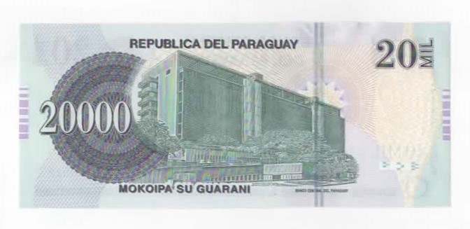 Paraguay 20000 quaranies 2015 kv. 0