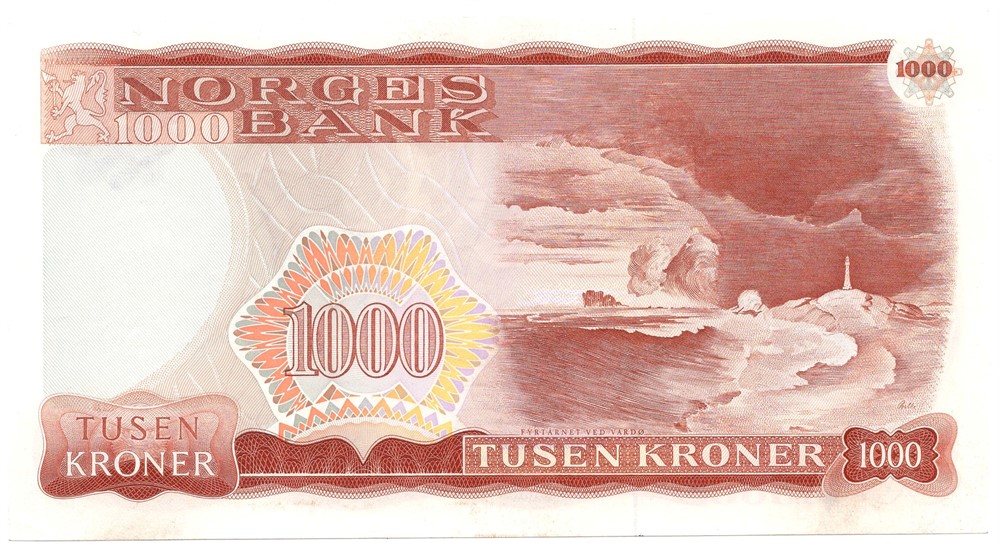 1000 kroner 1985 D.1525983. Kv.0/01