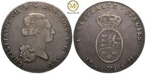 Speciedaler 1795 Christian VII. Kv.1+