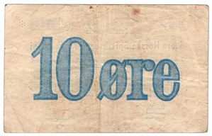 10 øre Store Norske Spitsbergen Kulkompani. 1951/52 Ee. Kv.1