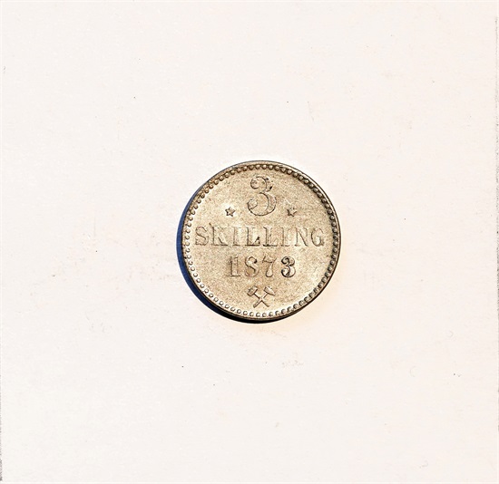 Norge 3 skilling 1873 kv. 01