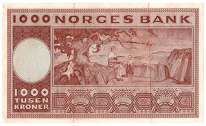 1000 kroner 1966 A.2701814. Kv.1+