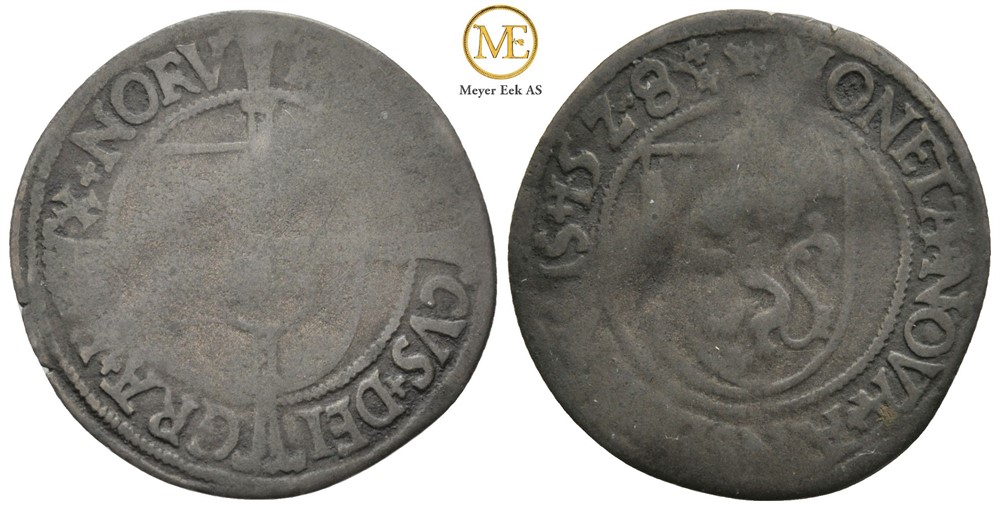 Skilling 1528 Frederik I. NMD.4. Kv.1/1-