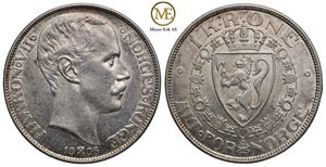 1 krone 1908 p/p Haakon VII. Kv.0/01