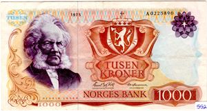 1000 kroner 1975 A Kv.1