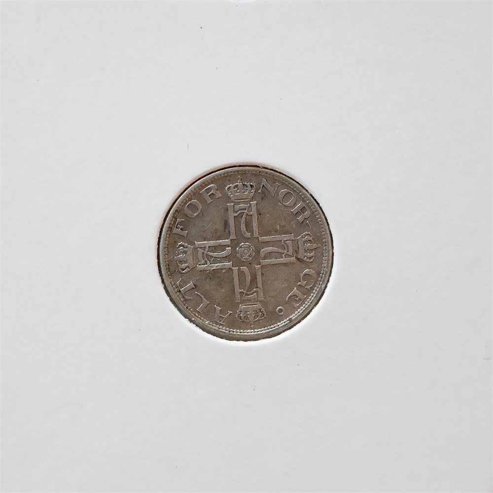 Norge 25 øre 1914 kv. 1+