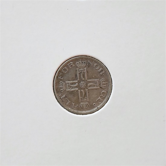 Norge 25 øre 1914 kv. 1+