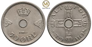 50 øre 1949 Haakon VII. Kv.0