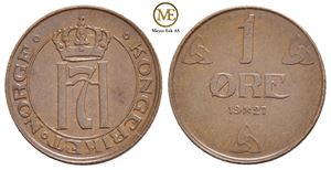 1 øre 1927 Haakon VII. Kv.0