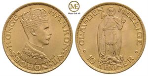 10 kroner 1910 Haakon VII. Kv.0/01