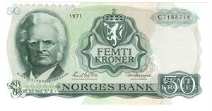 50 kroner 1971 C. Kv.0