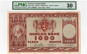 1000 kroner 1951 A