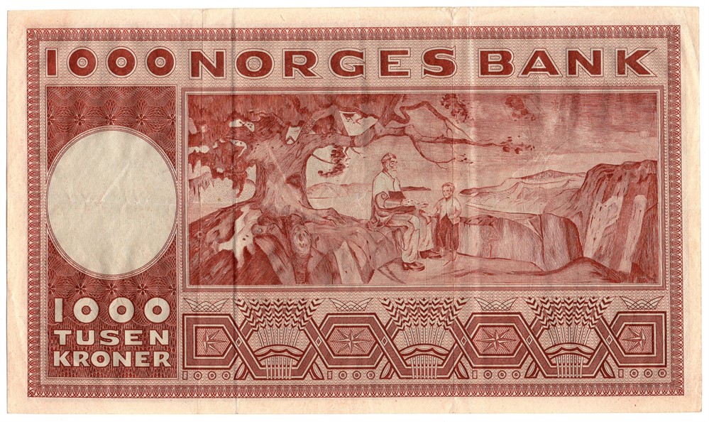 1000 kroner 1949 A.0251326. Kv.1