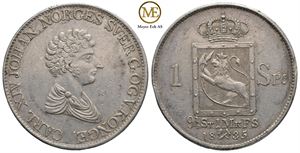 Speciedaler 1835 Carl XIV Johan. Kv.01