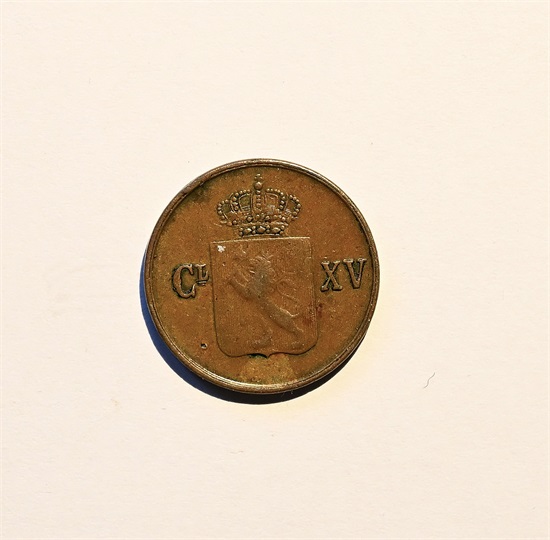 Norge 1/2 skilling 1863 kv. 1+